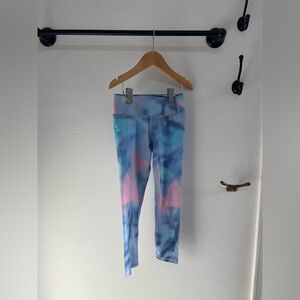 All in Motion Target Girls High Rise Full Length Blue and Pink Leggings